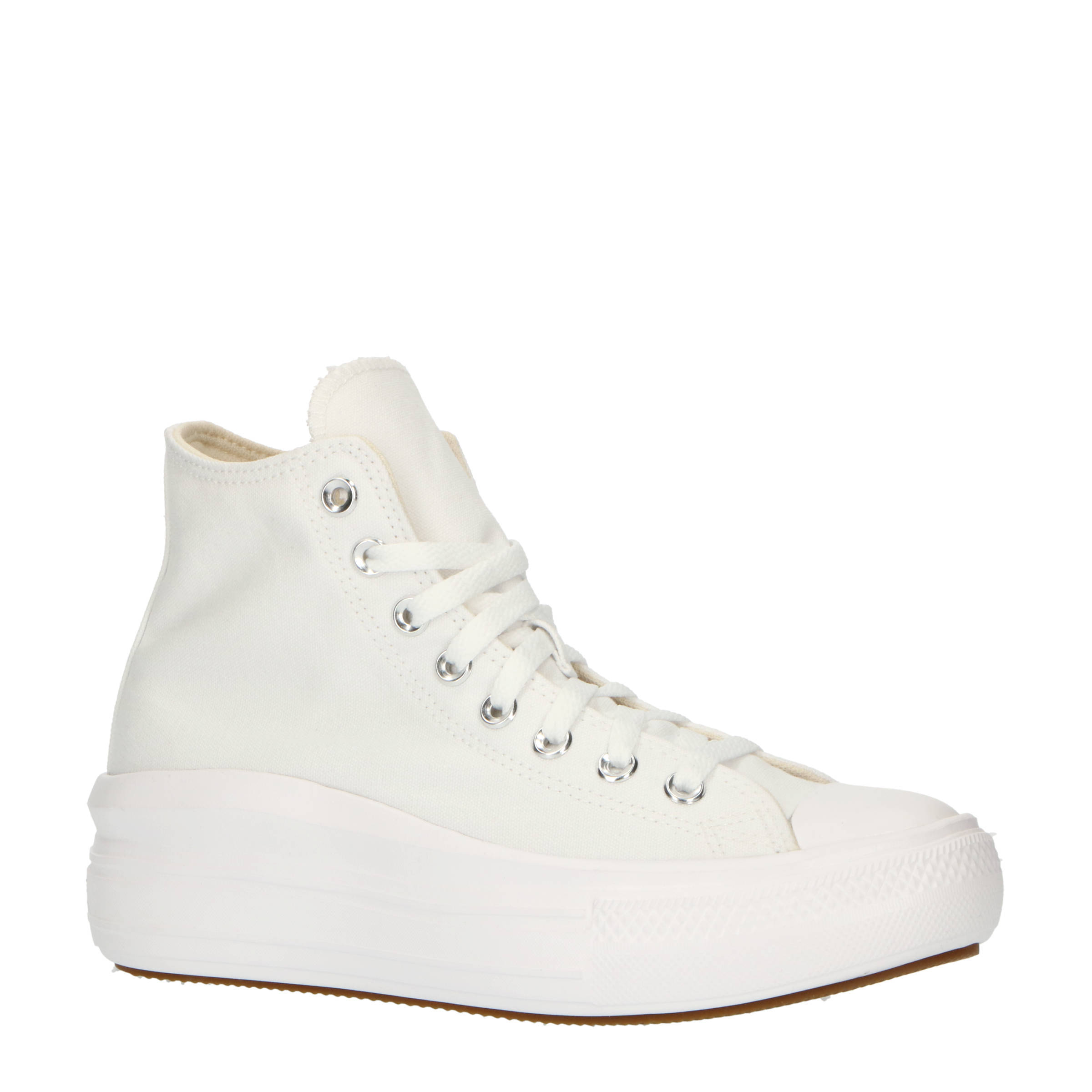 Converse Chuck Taylor All Star Move Platform Hi sneakers wit/beige/zwart online kopen