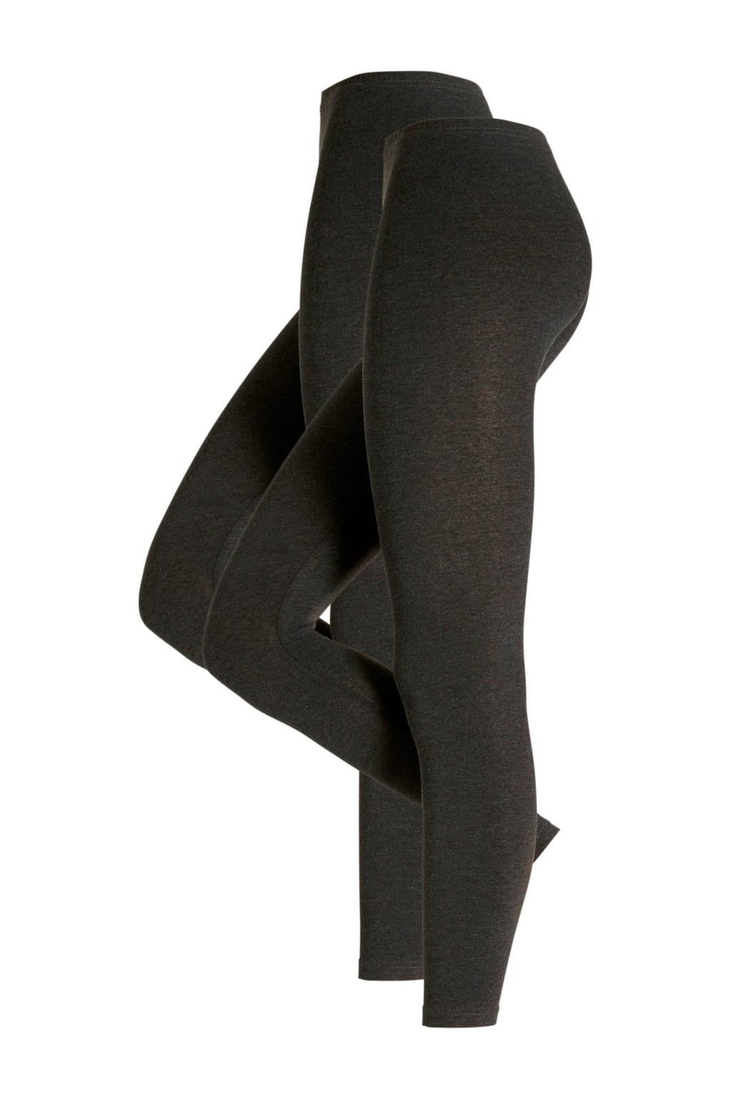 whkmp's own legging - antraciet (set van 2)