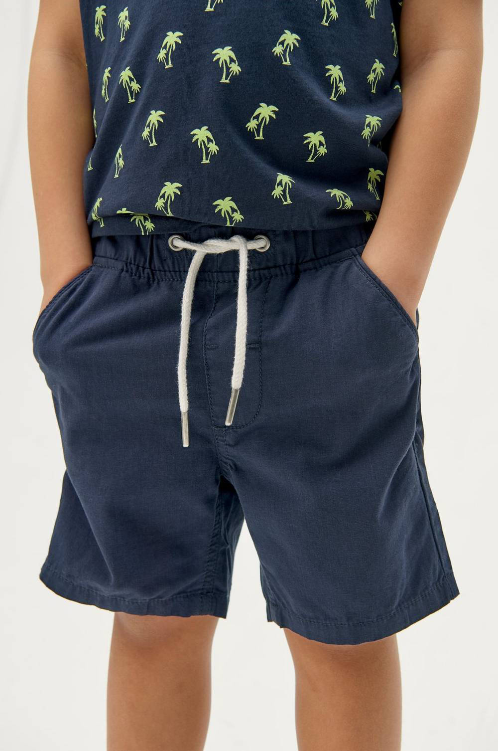 Ellos sweatshort Otto donkerblauw | wehkamp
