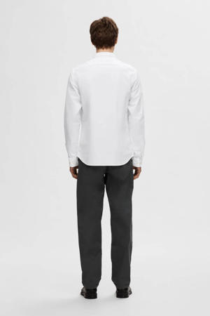 regular fit overhemd SLHREGRICK-OX met biologisch katoen wit