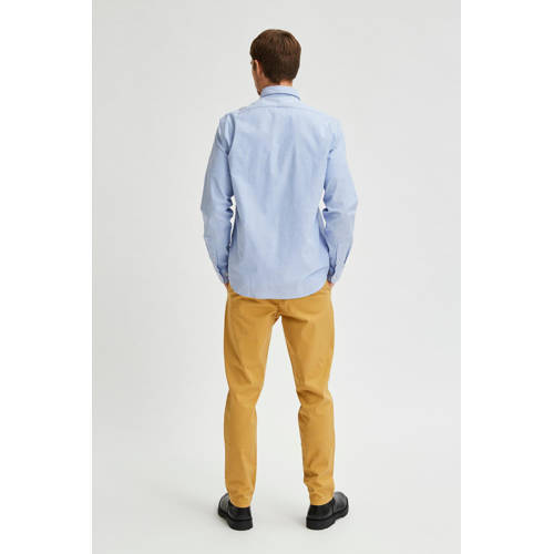 SELECTED HOMME regular fit overhemd SLHREGRICK-OX met biologisch katoen lichtblauw