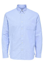 thumbnail: Selected regular fit overhemd SLHREGRICK-OX met katoen lichtblauw