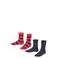 FALKE Happy Stripe sokken - rood/donkerblauw (set van 2) (set van 2)