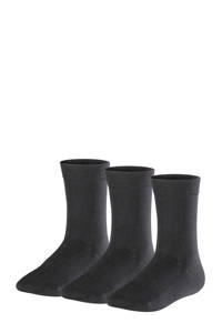 FALKE Family sokken - set van 3 zwart, Zwart
