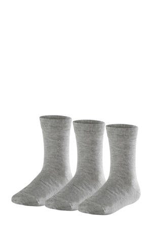 Family sokken - set van 3 grijs