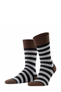 FALKE Sensitive Mapped Line sokken zwart/grijs, Zwart/grijs