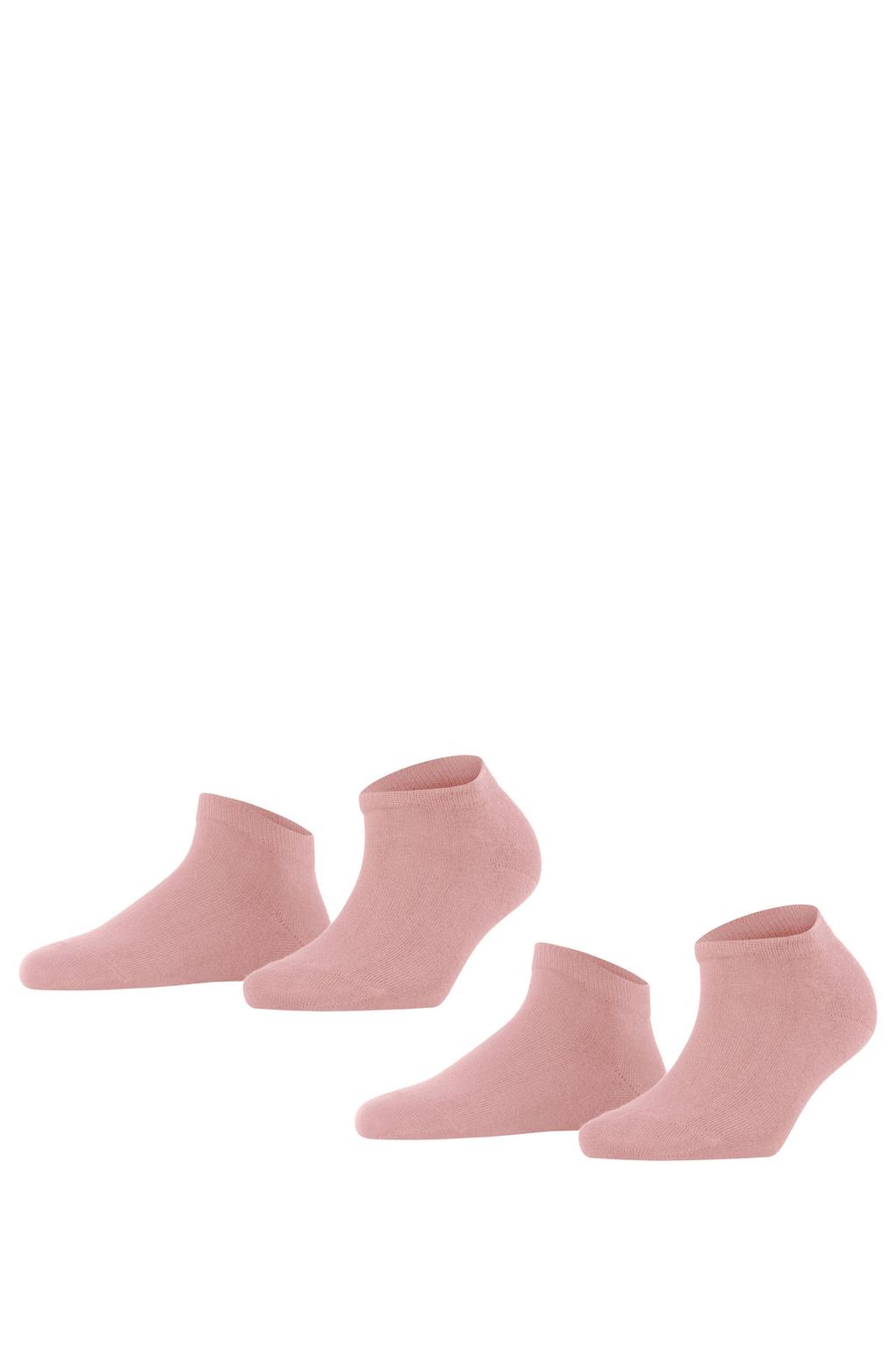 FALKE Happy DP sneakersokken - lichtroze (set van 2)