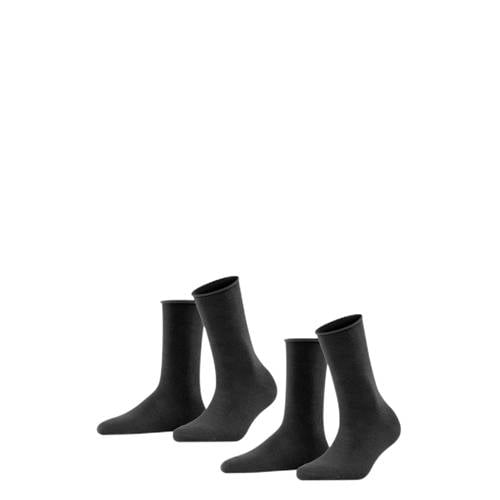 FALKE Happy sokken - set van 2 zwart afbeelding