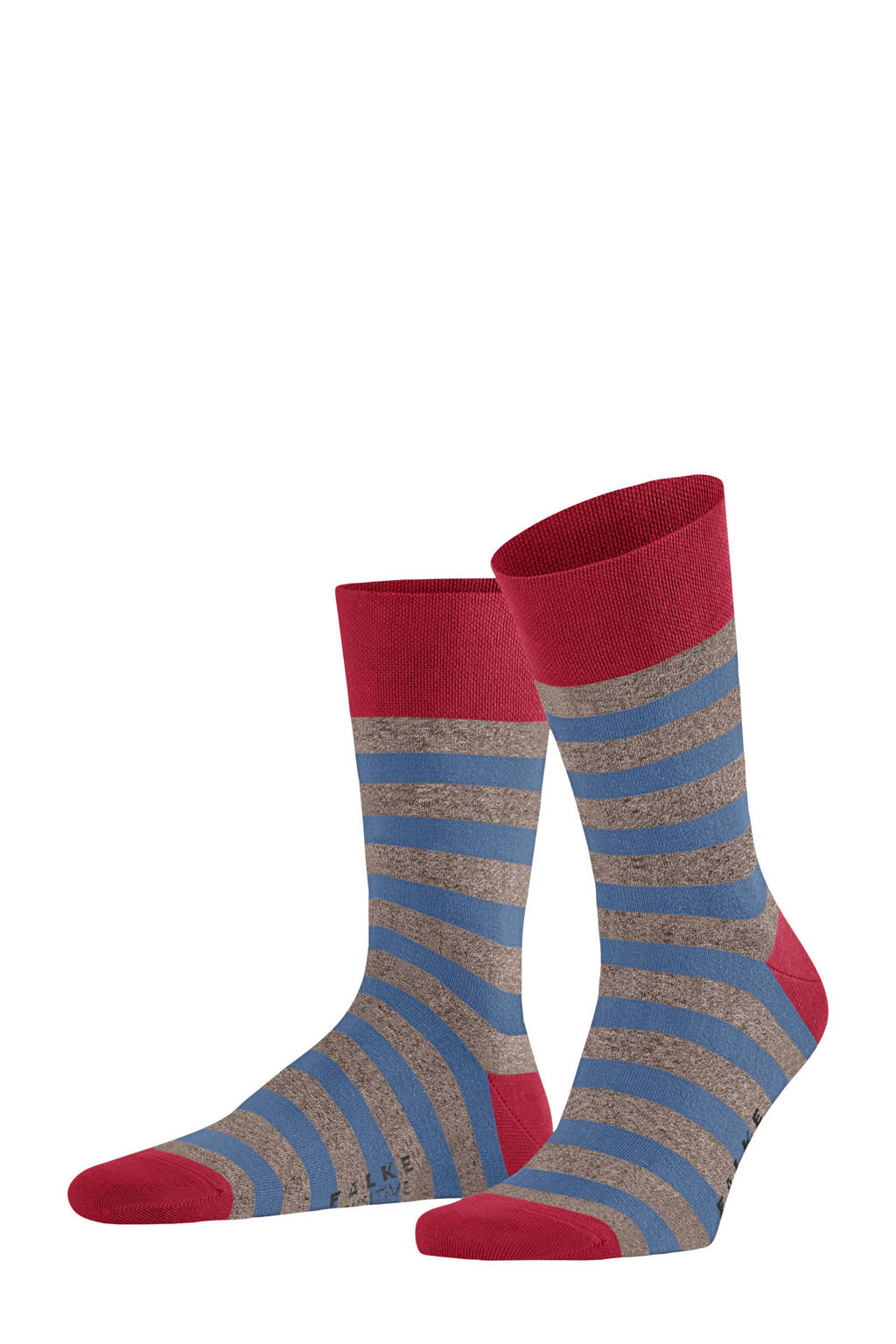 FALKE Sensitive Mapped Line sokken grijs/blauw, Grijs/blauw
