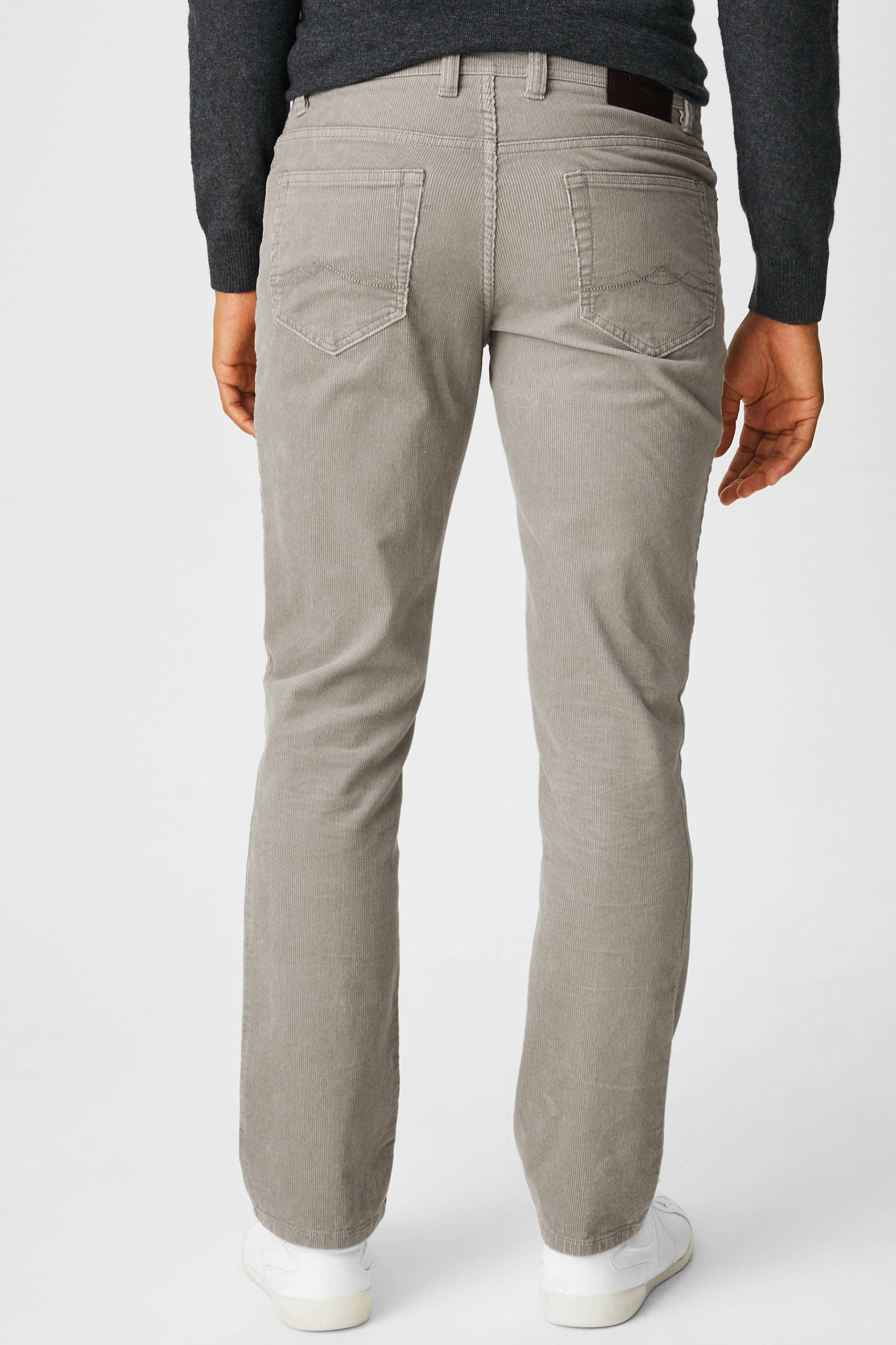 C\u0026A Canda corduroy regular fit broek beige | wehkamp