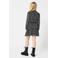 CoolCat Junior semi-transparante jurk Dilara met stippen zwart/wit