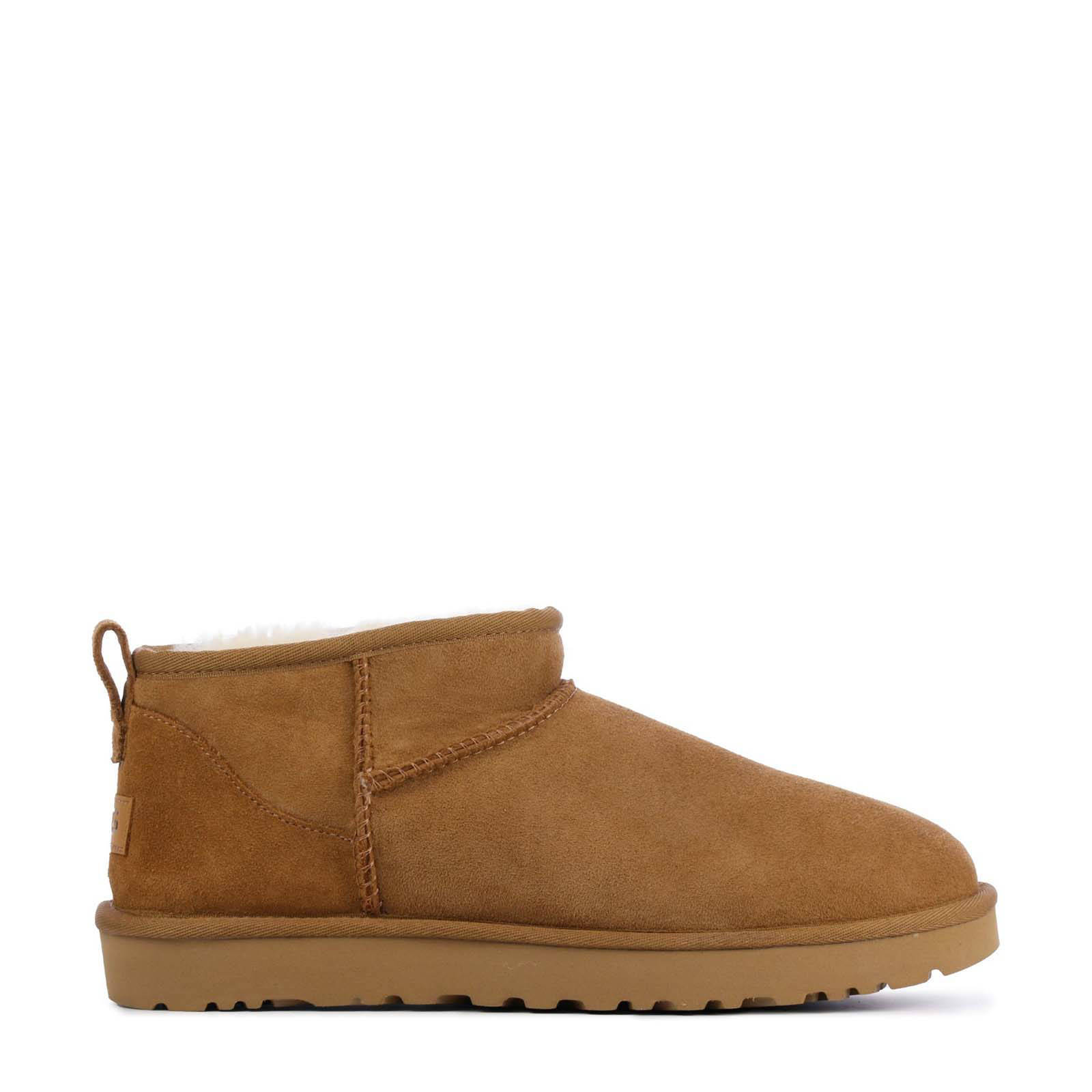 UGG Classic Ultra Mini 1116109 suède enkelboots cognac | wehkamp