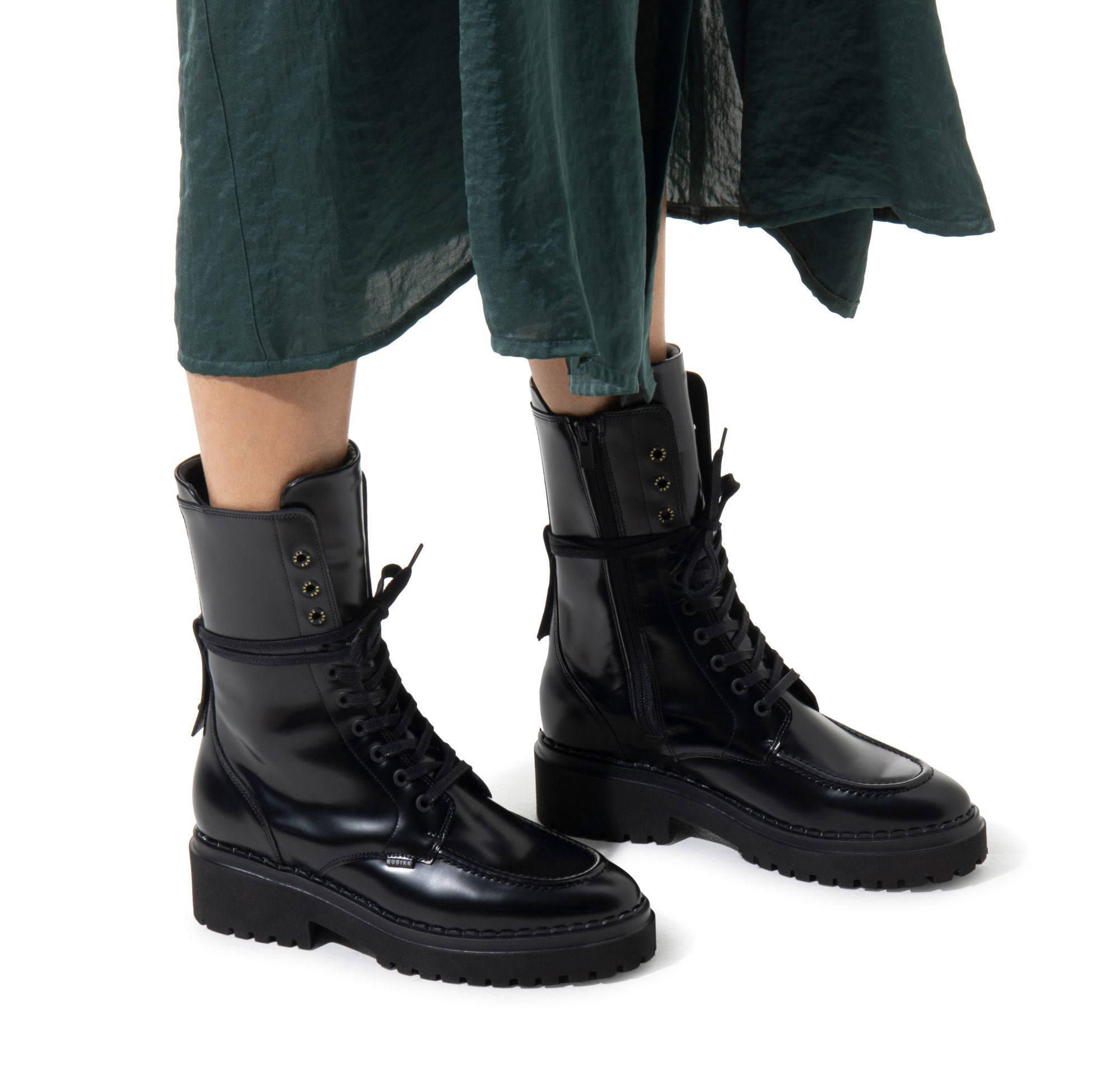 zwarte veterboots
