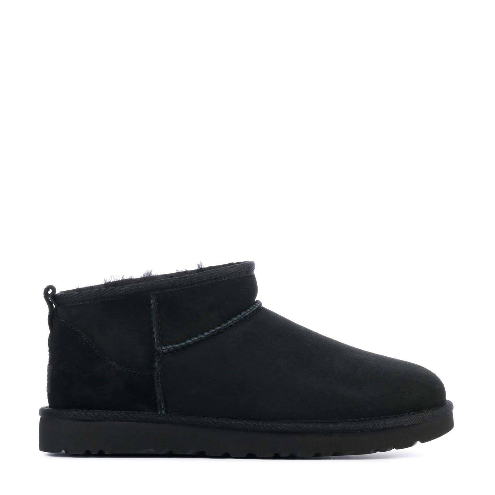 UGG Classic Ultra Mini 1116109 suède enkelboots zwart