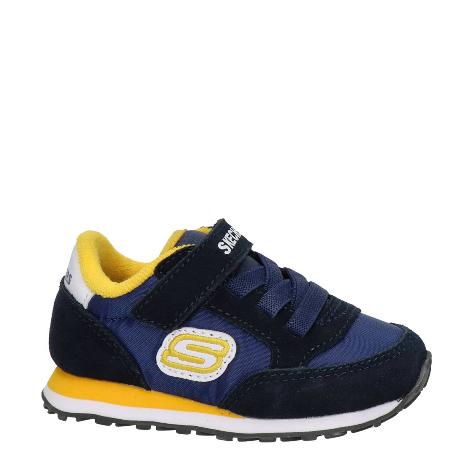 Skechers Gorvox sneakers donkerblauw/geel | wehkamp