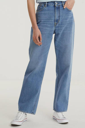 high waist straight fit jeans ALICE van biologisch katoen 5037 vintage light blue