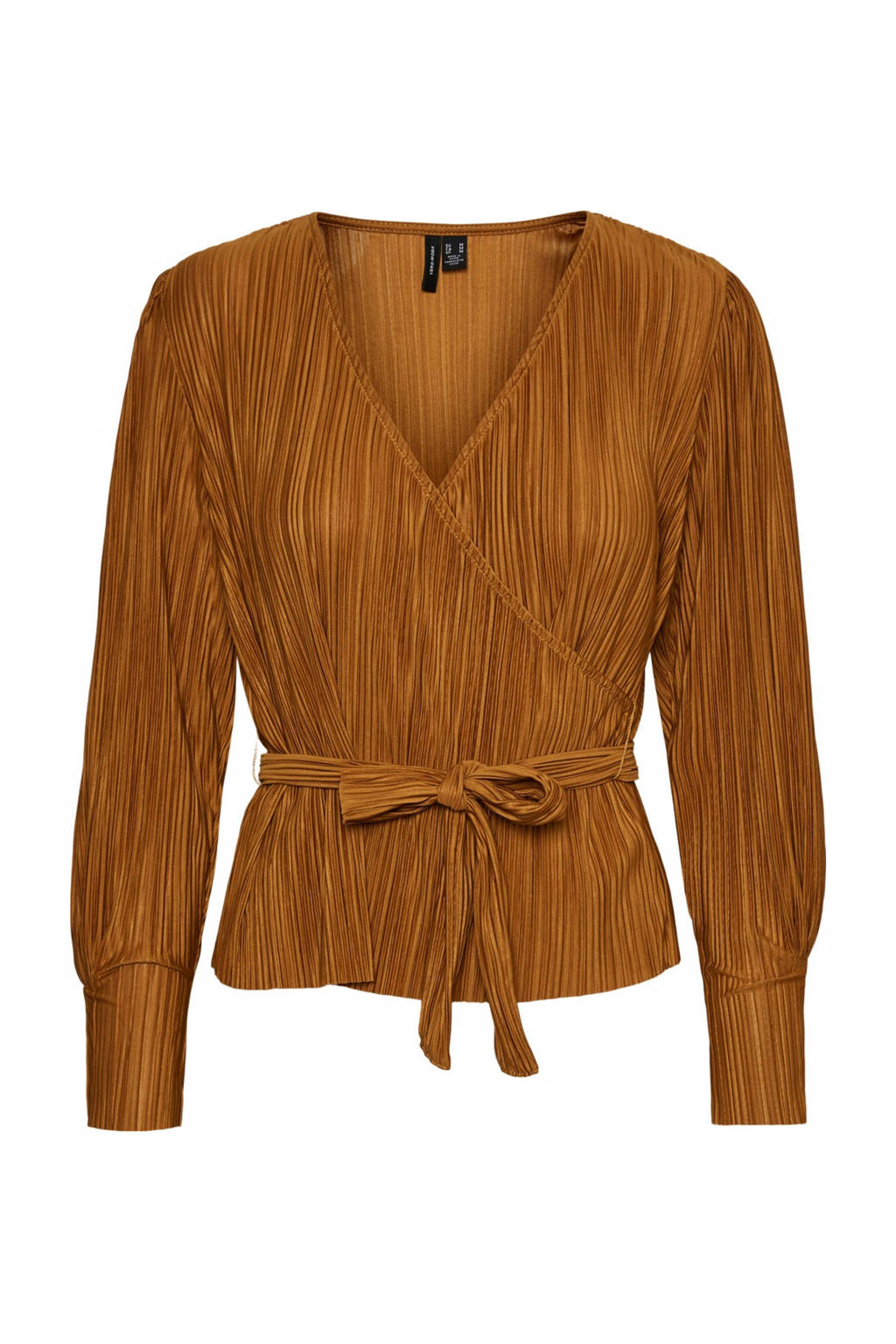VERO MODA top met ceintuur golden brown, Golden Brown