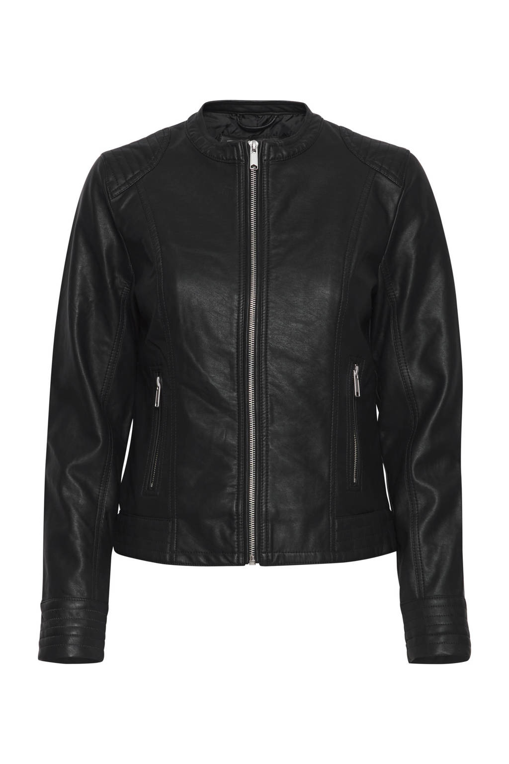 B.Young imitatieleren jack zomer BYACOM JACKET - zwart, Zwart