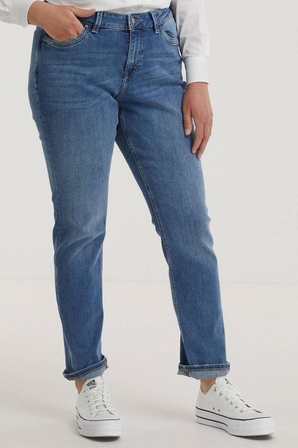 ESPRIT Curvy straight fit jeans light denim, Light denim