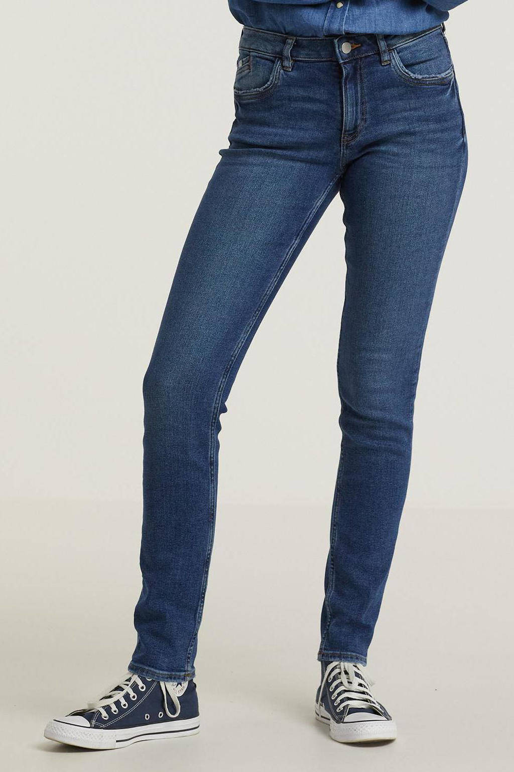 edc Women slim fit jeans donkerblauw