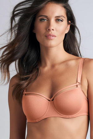 voorgevormde beugelbh Space Odyssey met glitters zalmroze