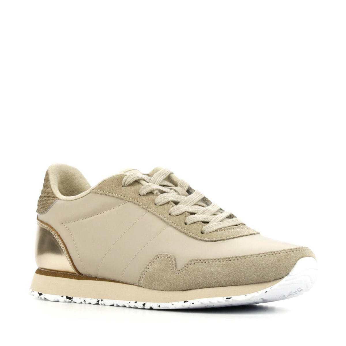 Woden Nora III suède sneakers taupe wehkamp