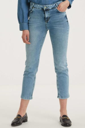 cropped high waist straight fit jeans DHCelina High Straight Custom 100045 light blue wash