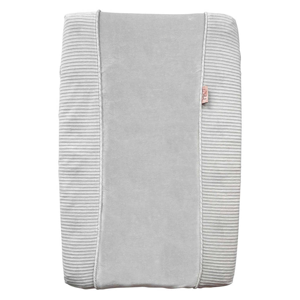 Witlof for kids aankleedkussenhoes corduroy warm grey, Grijs