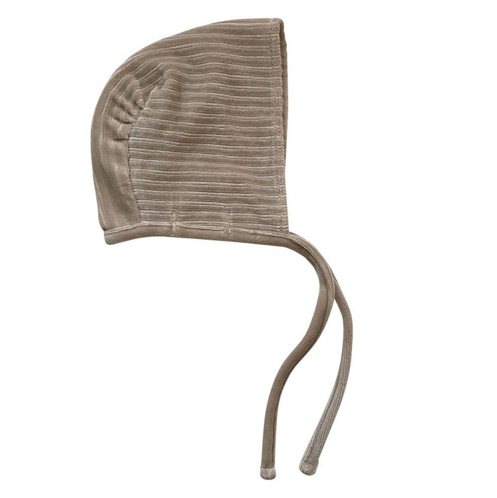 Witlof for kids babymutsje corduroy 1-6 mnd zand, Beige