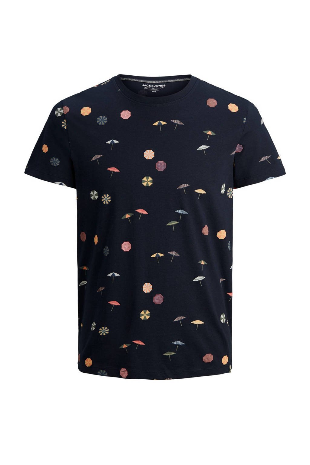 JACK & JONES JUNIOR T-shirt Playa met all over print donkerblauw, Donkerblauw