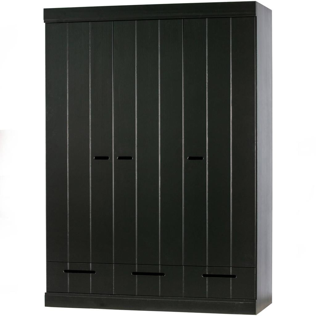 WOOOD Connect Kledingkast 3-Deurs met Lade - Grenen -Dust - 195x140x53