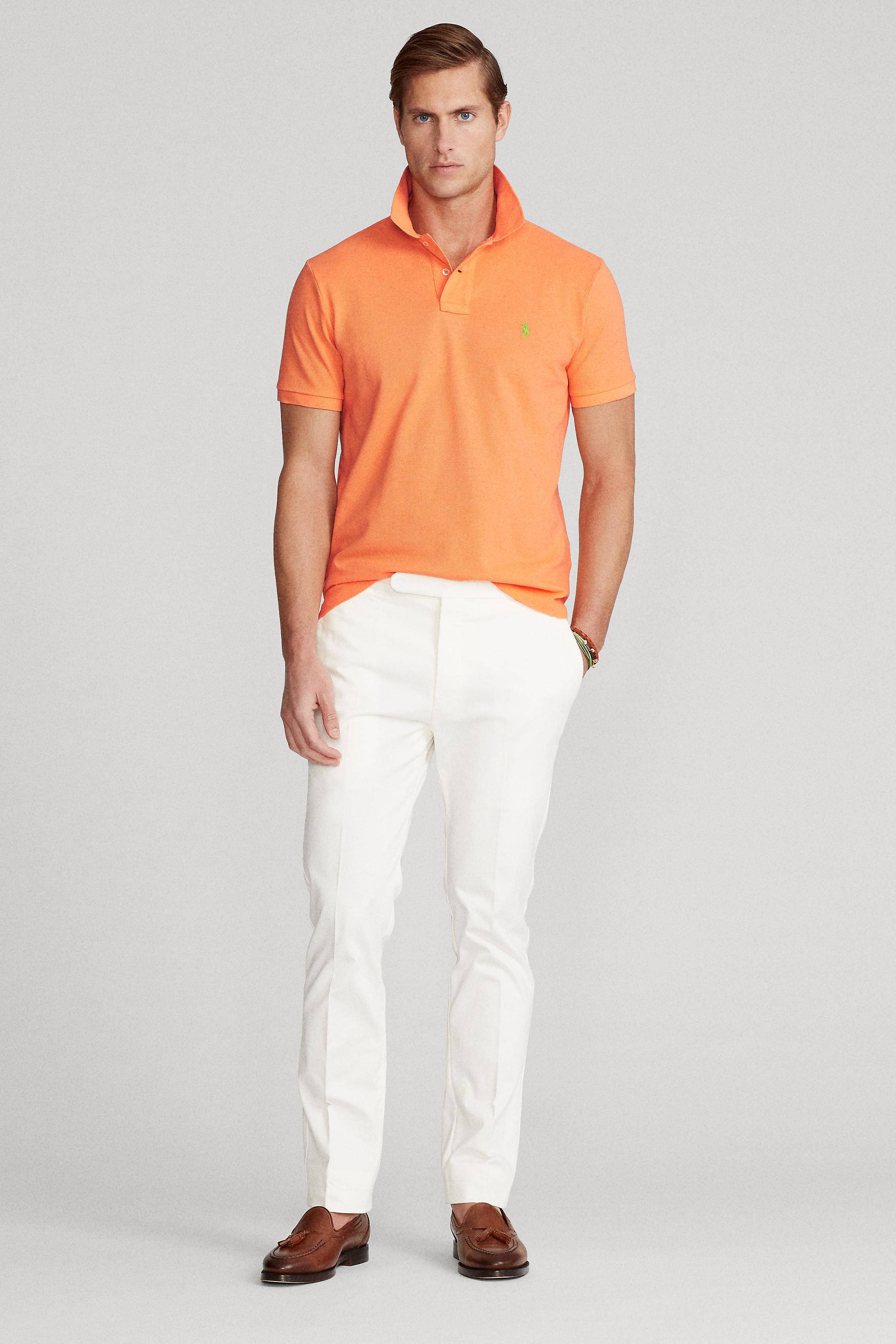 ralph lauren oranje polo