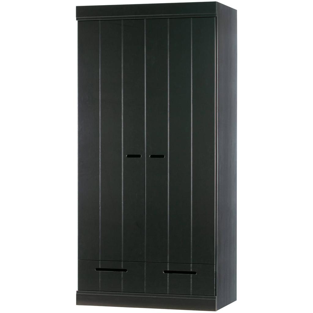 WOOOD WOOOD Connect Kledingkast 2-Deurs met lade - Grenen - Dust - 195x94x53