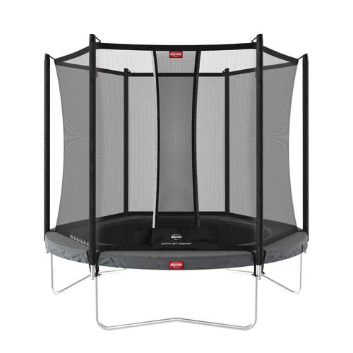 BERG trampoline Favorit Regular 330 grijs + Safety Net Comfort