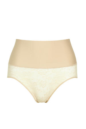high waist corrigerende slip Tame Your Tummy met kant beige