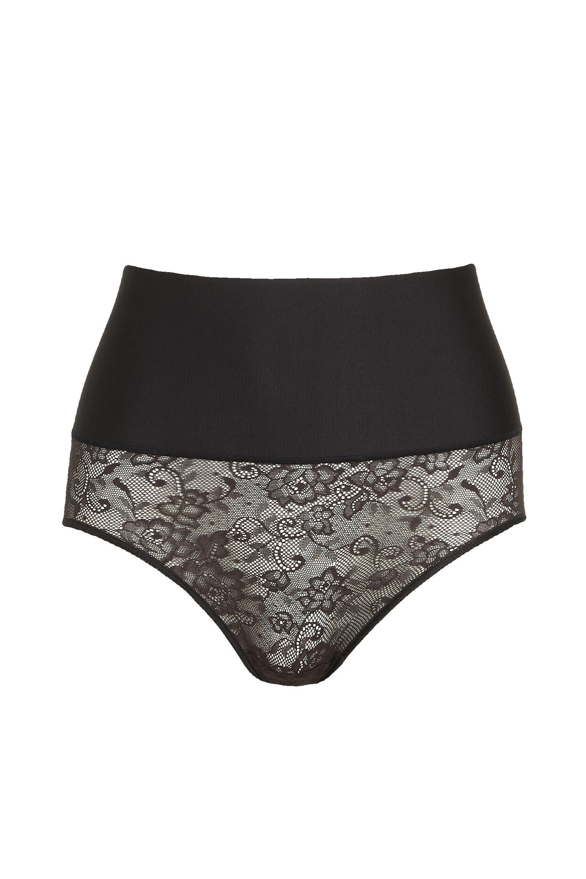 Maidenform high waist corrigerende slip Tame Your Tummy met kant zwart
