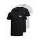JACK & JONES ESSENTIALS slim T-shirt zwart - (set van 3)