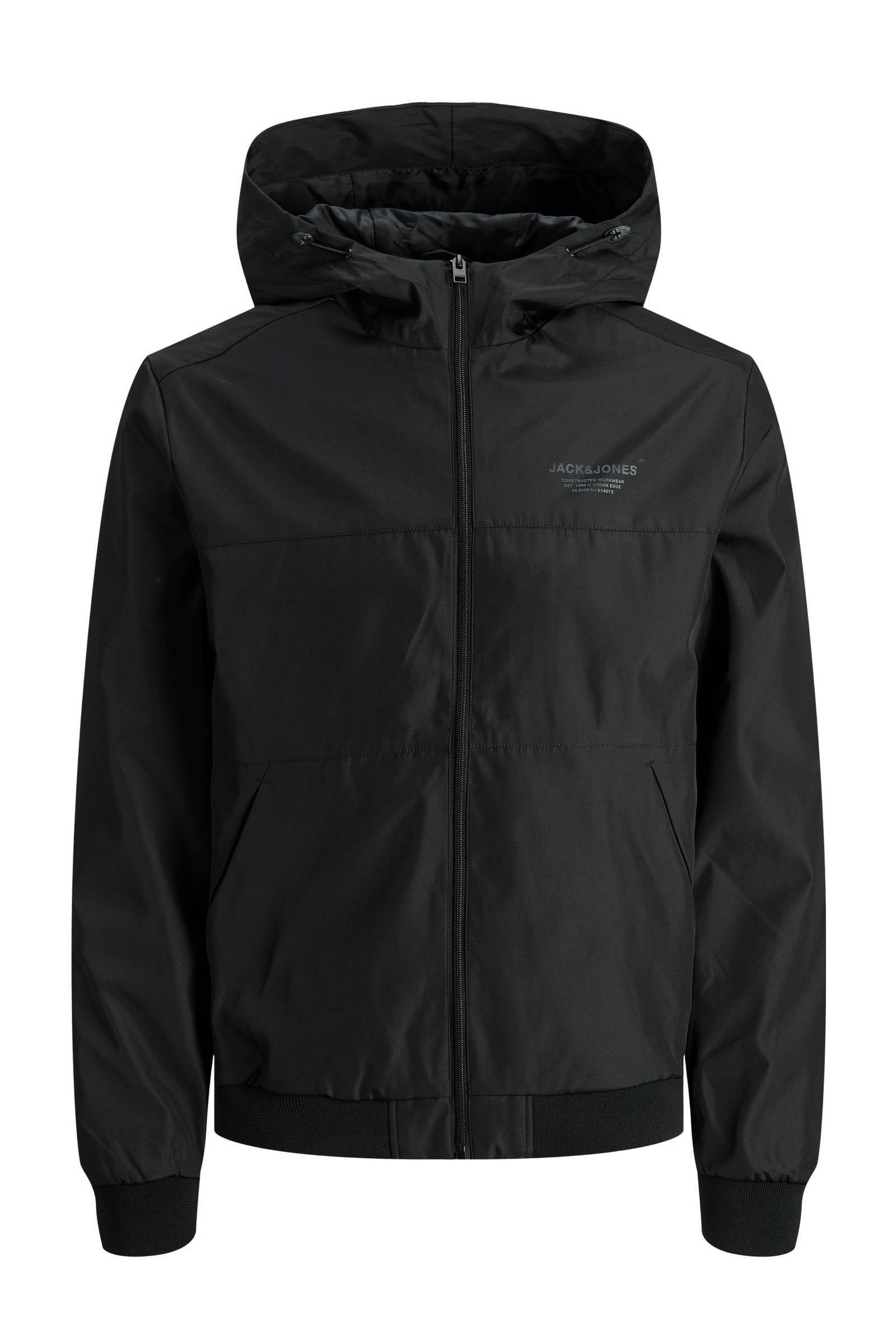 Jack & jones Jjeseam Jacket Hood , Zwart, Heren online kopen