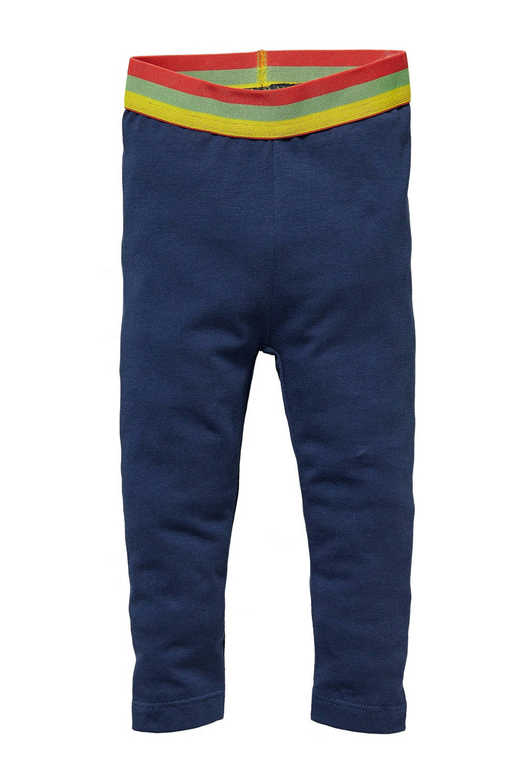 Donkerblauwe meisjes Quapi Mini regular fit legging Gwen van stretchkatoen met elastische tailleband