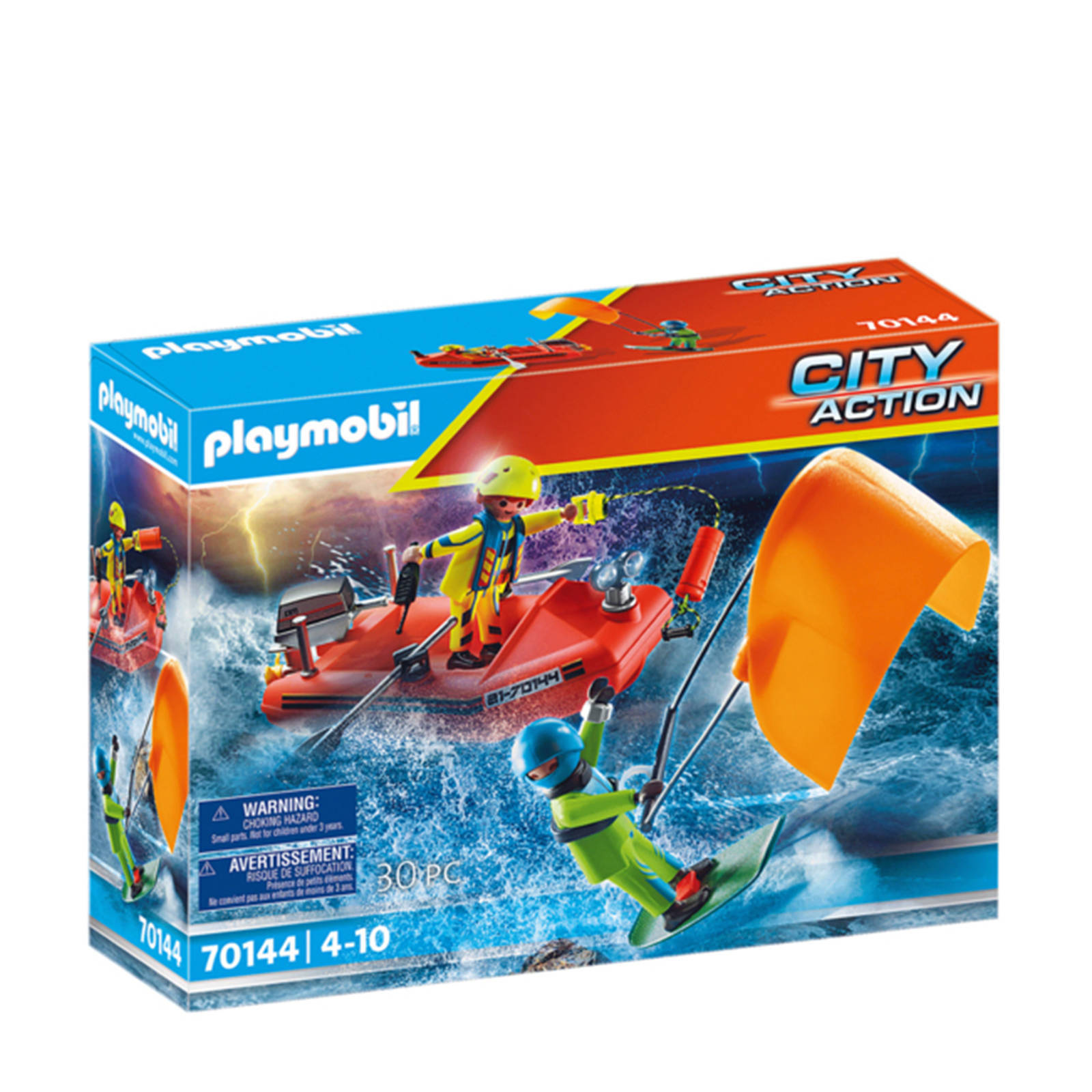 Playmobil City Action Redding op zee: kitesurfersredding met boot 70144 online kopen
