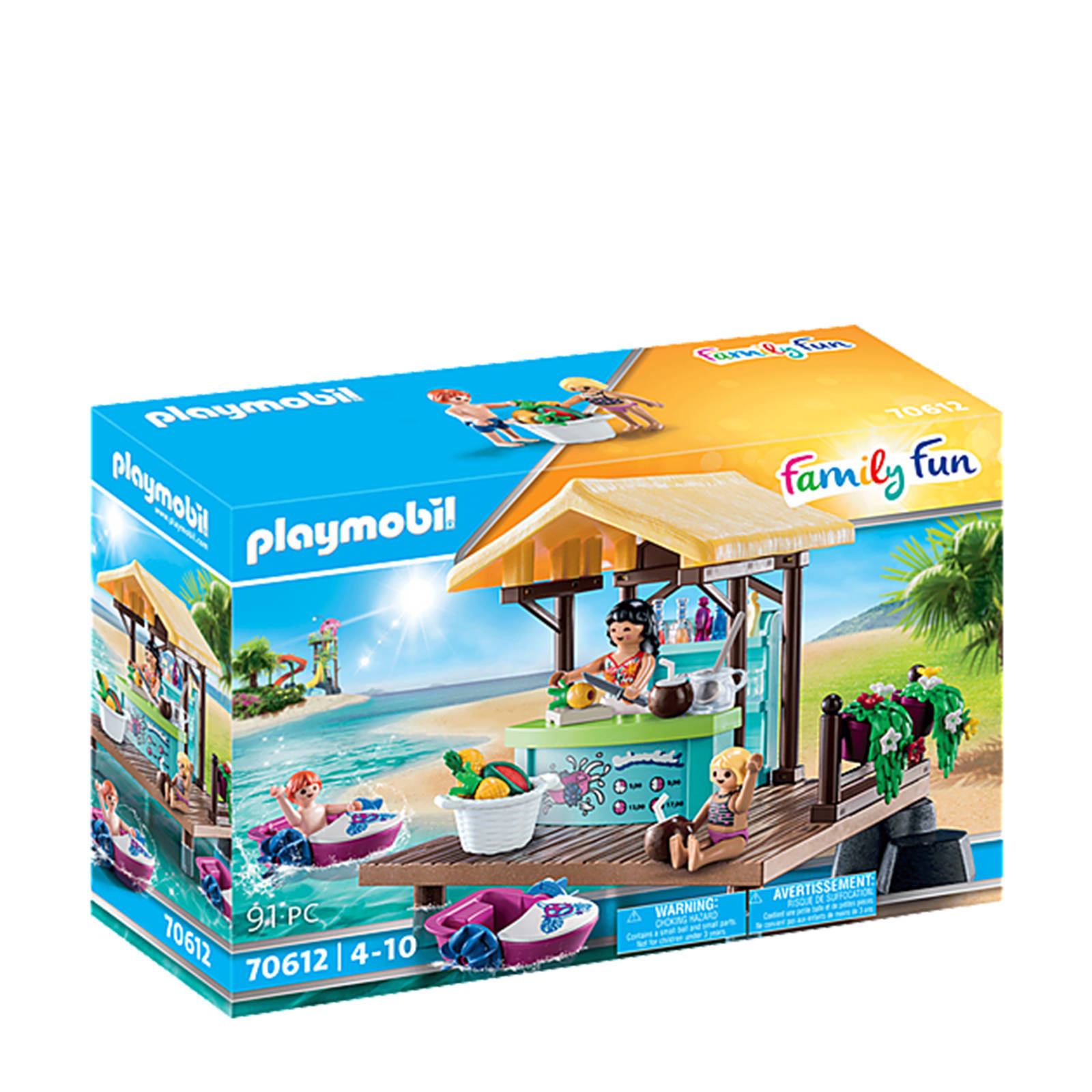 PLAYMOBIL &#xAE, Family Fun Paddle Boat verhuur met Juice Bar online kopen