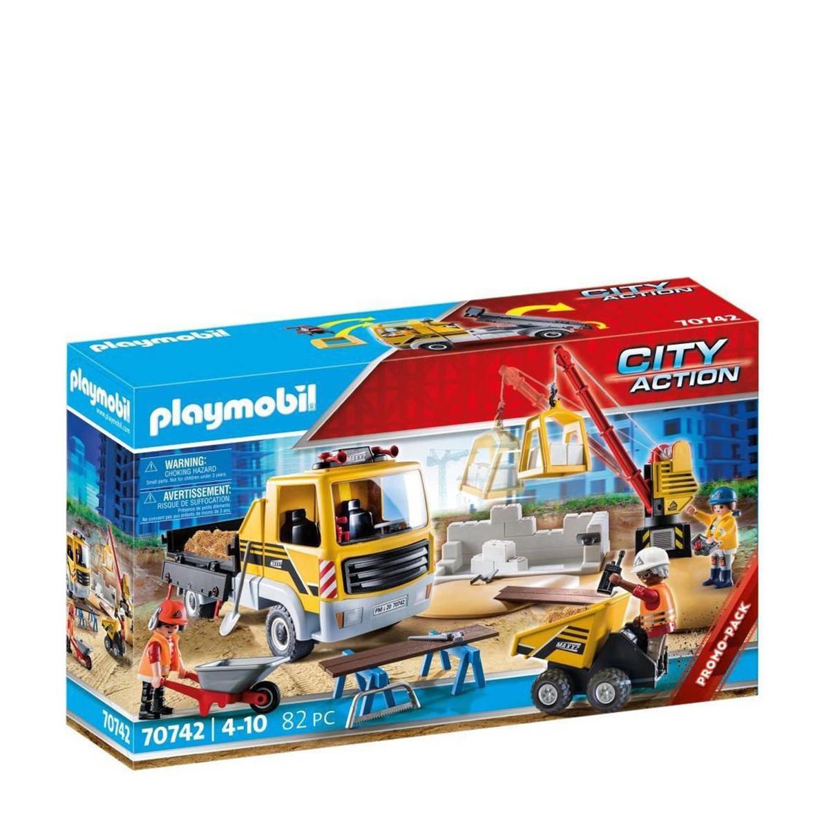 Playmobil City Action Bouwplaats met | wehkamp