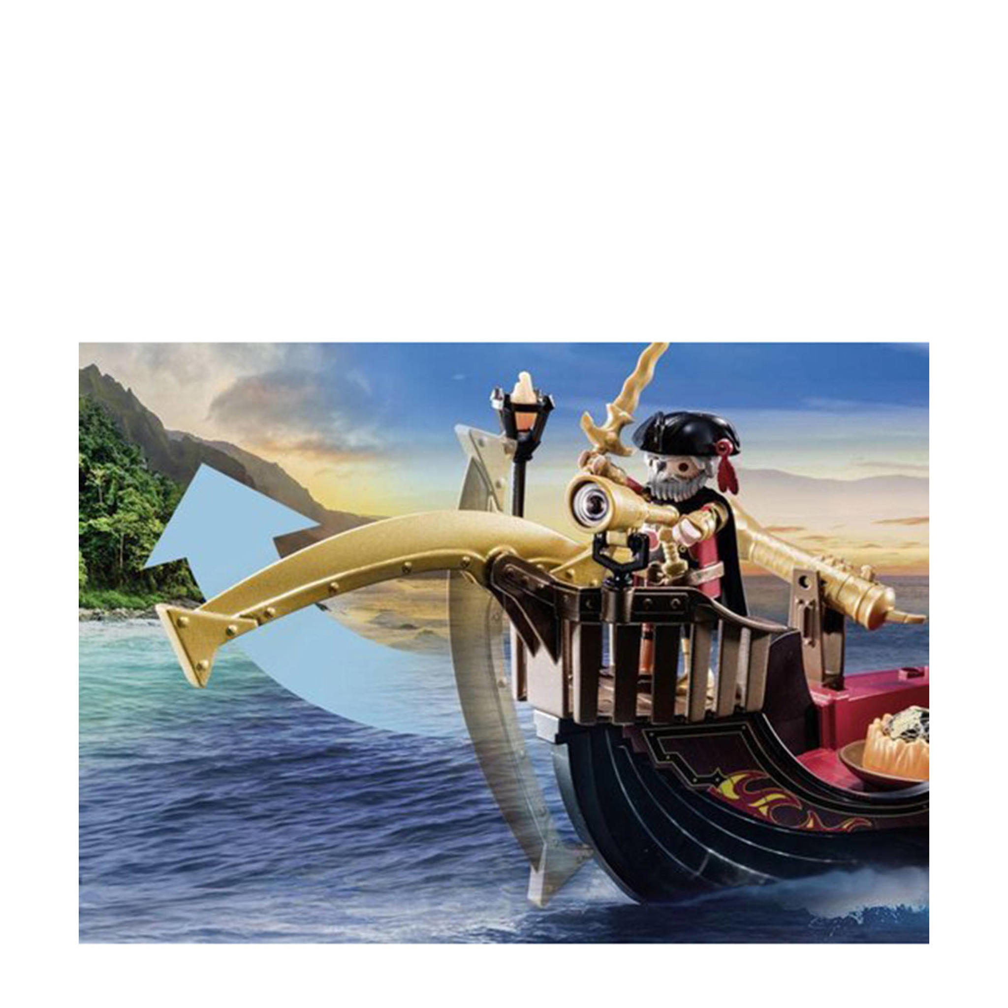 Drapeau Playmobil Novelmore Rouge/jaune Burnham Raiders - Accessoire Occasion