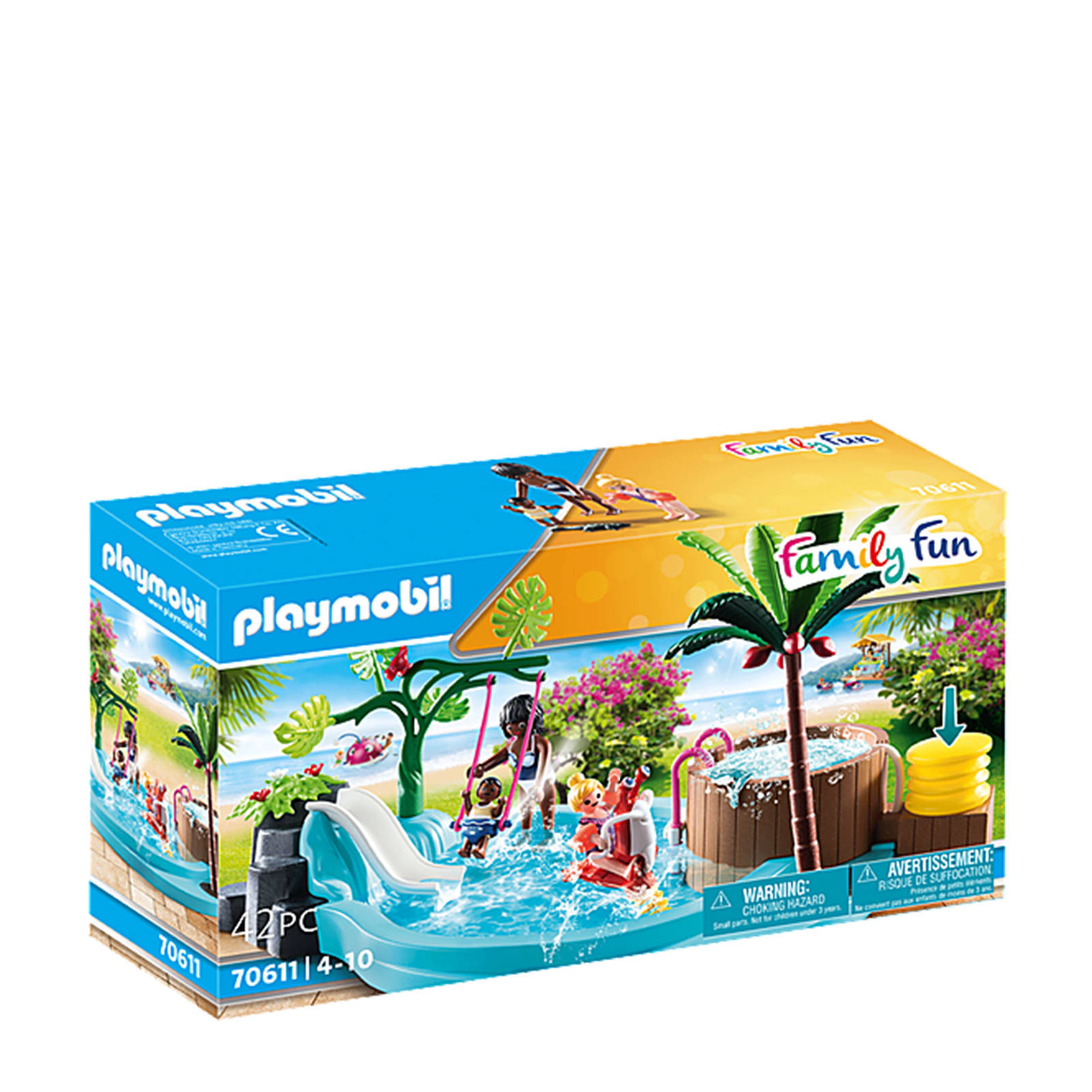PLAYMOBIL Family Fun Kinderzwembad met whirlpool(70611 ) online kopen