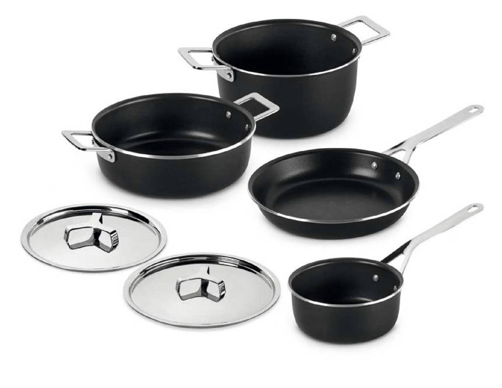 Alessi pannenset Pots&Pans (set van 4), Zwart