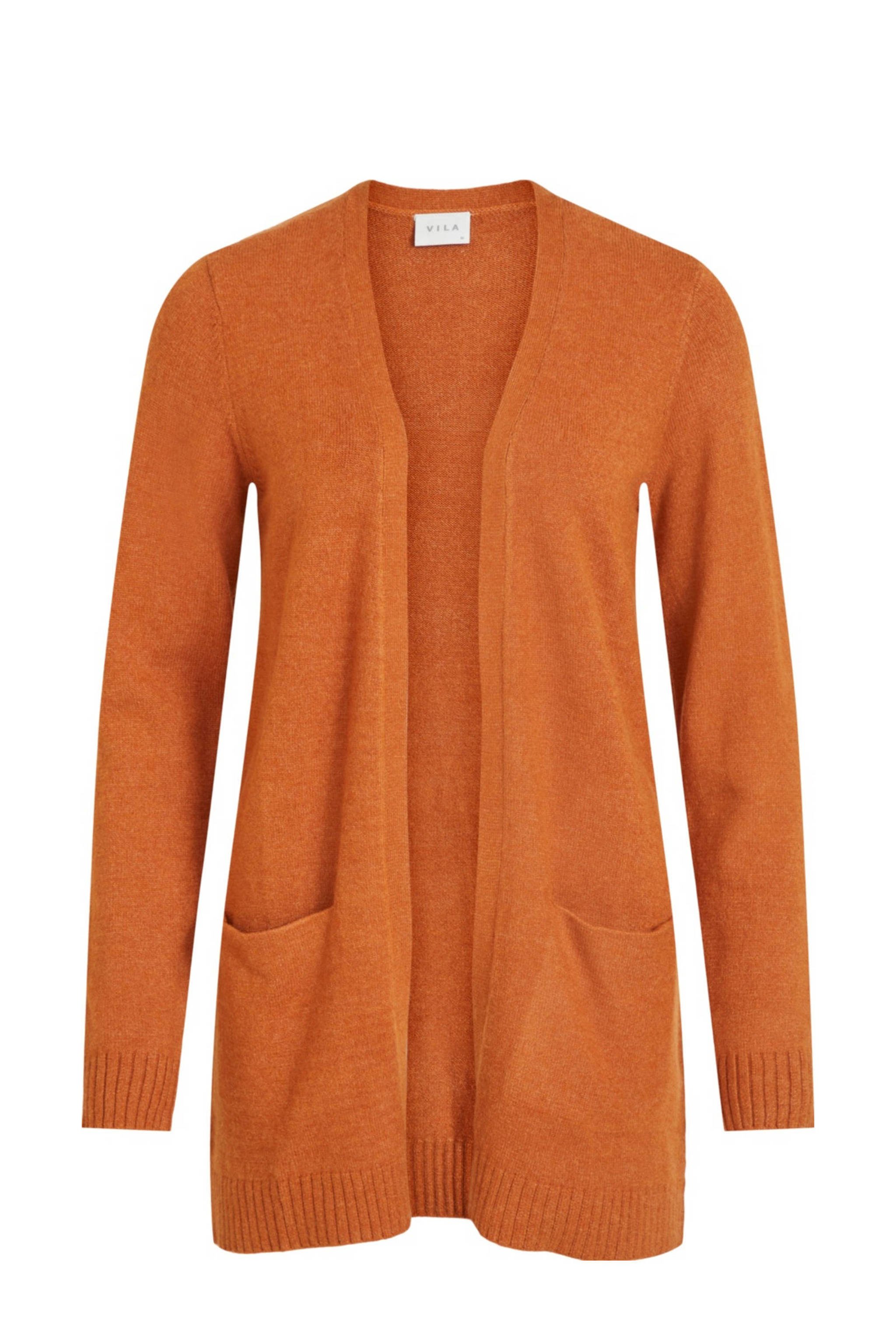 VILA vest VIRIL oranje wehkamp