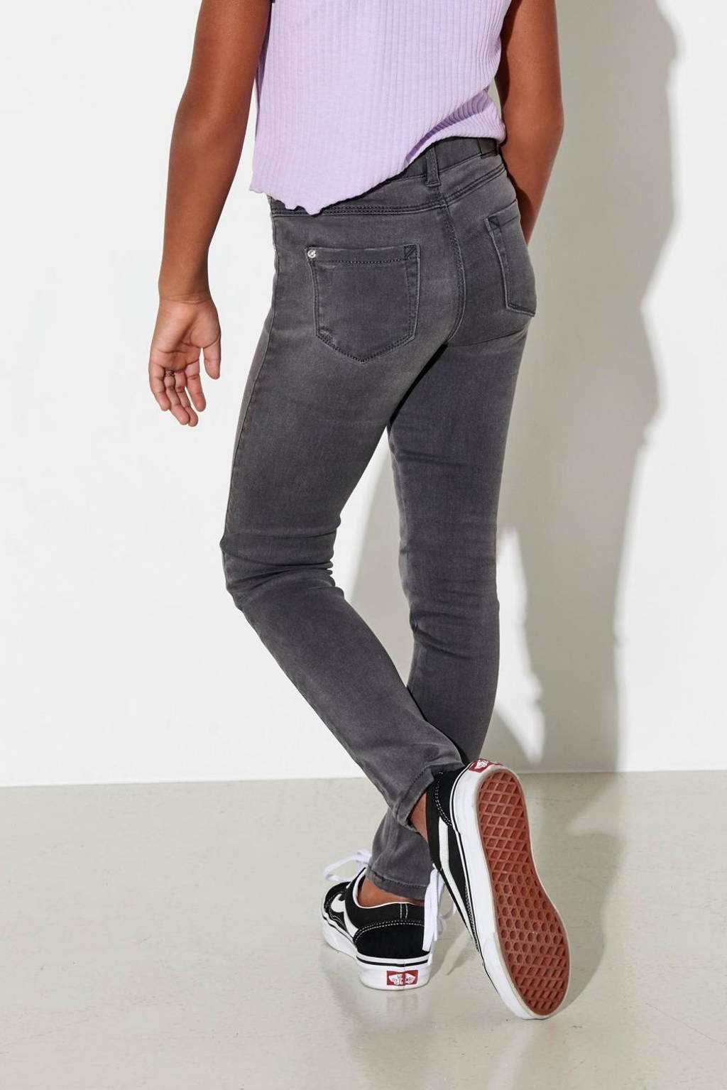 skinny jeans KONROYAL met biologisch katoen grijs stonewashed