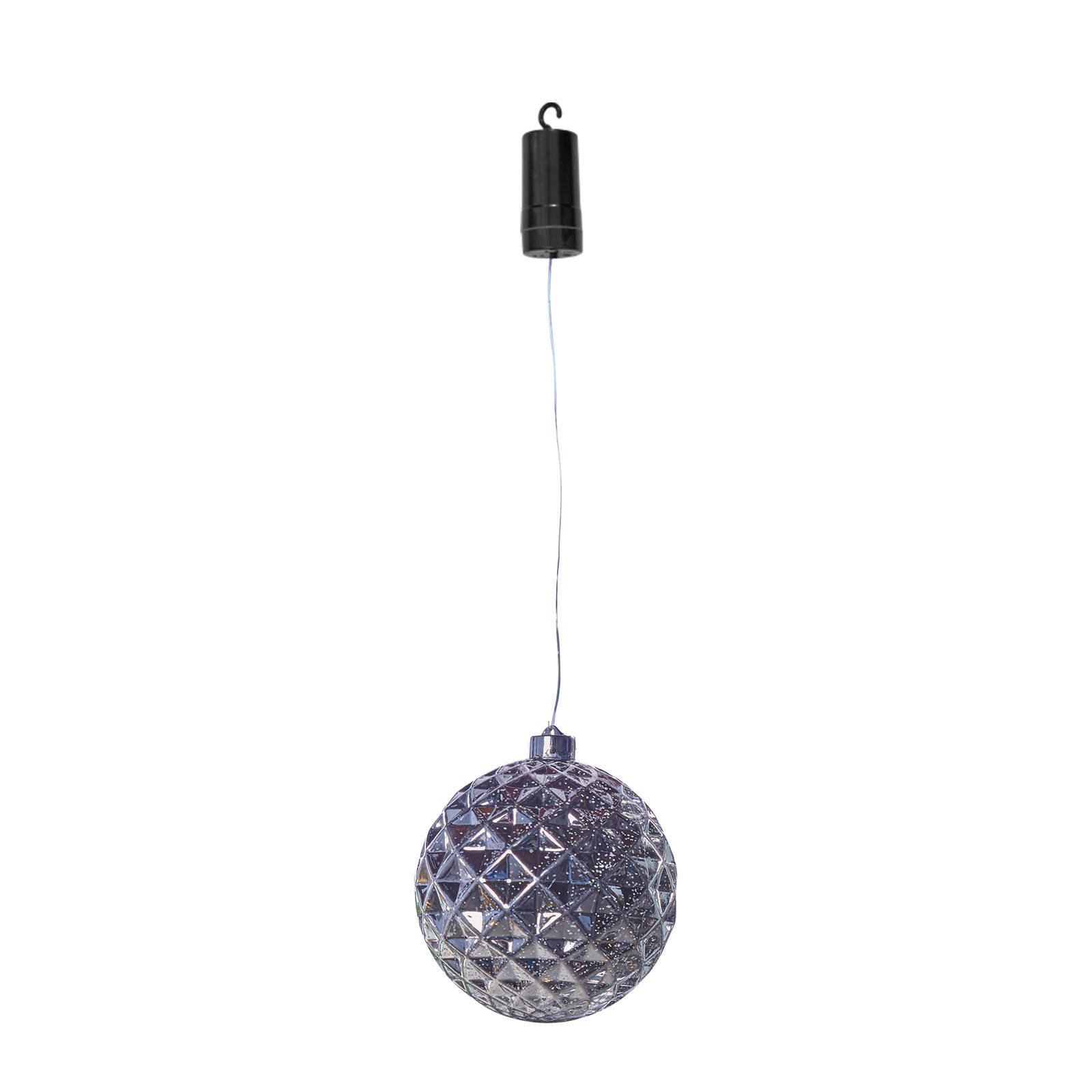 Luxform Hanglamp op batterijen Ball Diamonds LED zilverkleurig online kopen