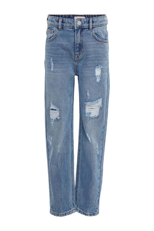 KIDS ONLY high waist mom jeans KONCALLA light denim | wehkamp | Weite Jeans