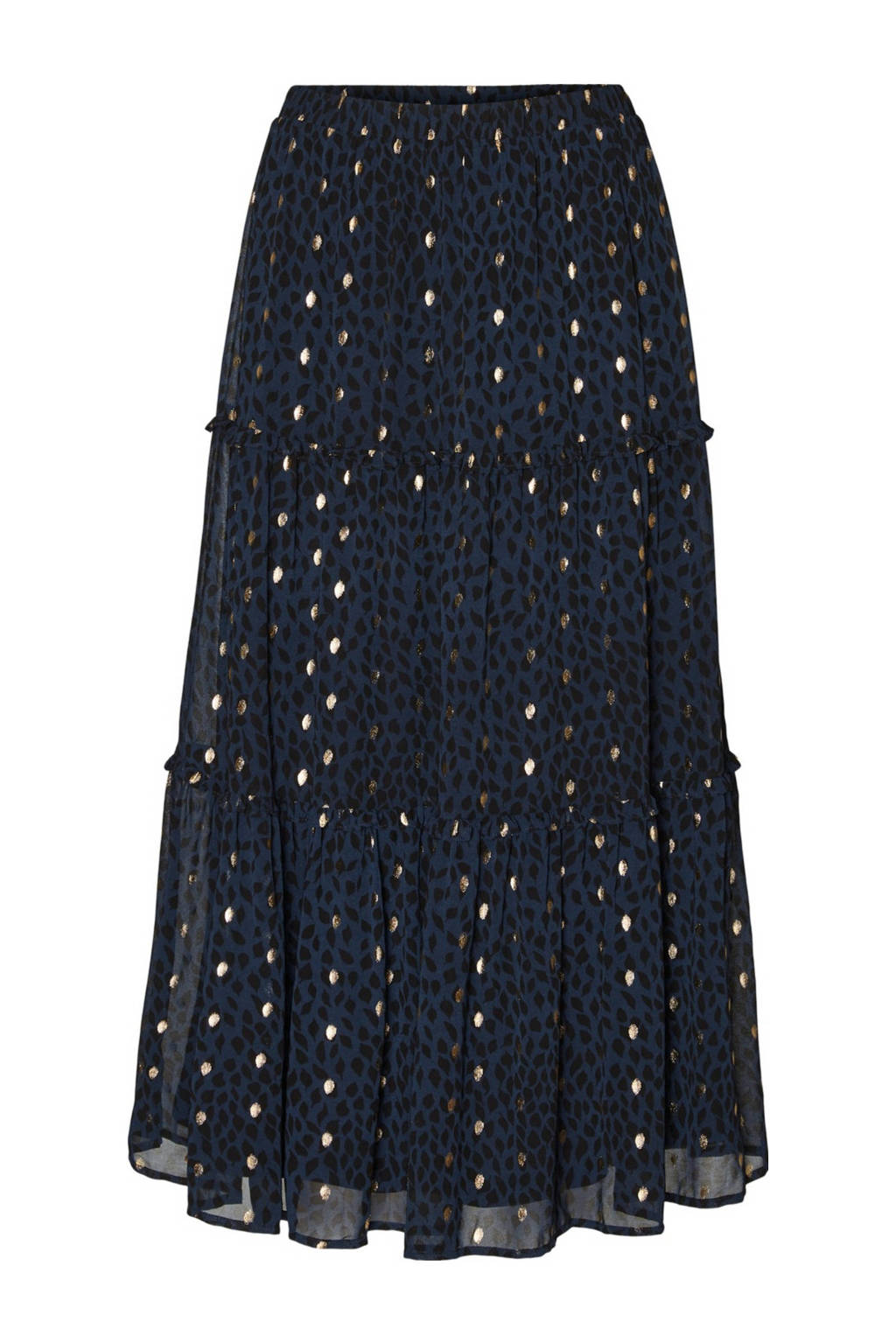 VERO MODA rok VMPENNY met stippen en glitters donkerblauw, Donkerblauw